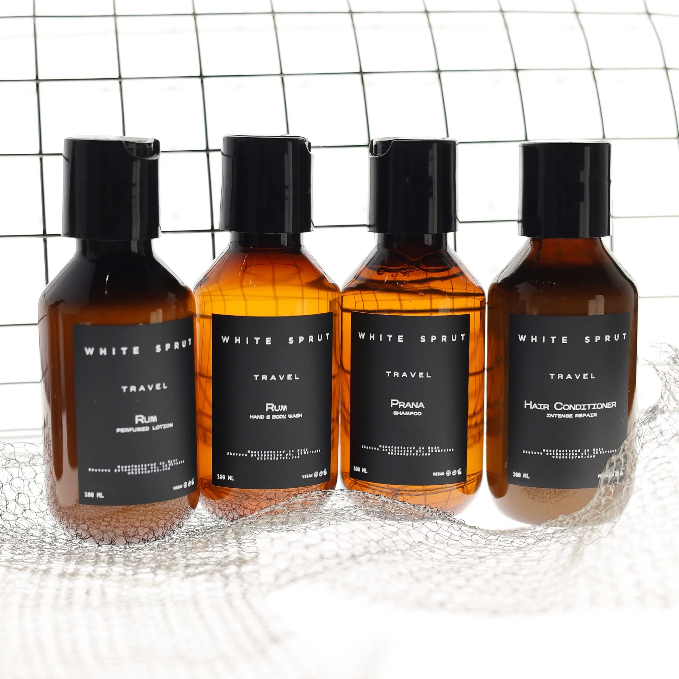White Sprut TRAVEL JOURNEY — SHAMPOO + CONDITIONER + BODY WASH +