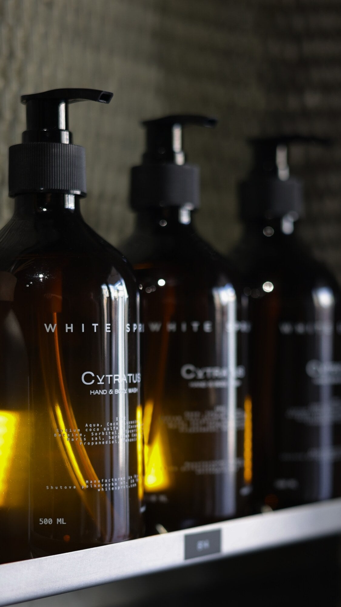CYTRATUS Hand & Body Wash — деталь флакона, White Sprut